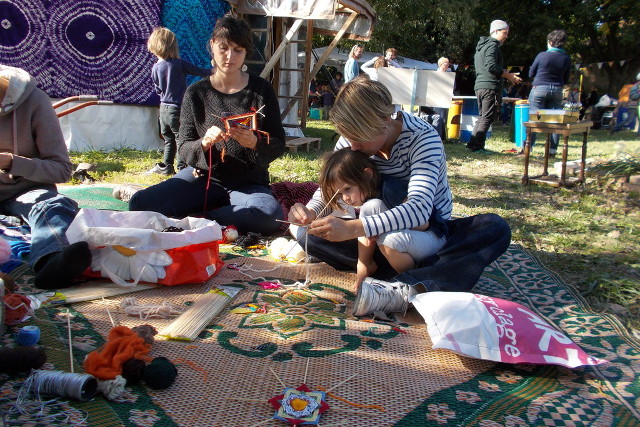 ateliers enfants mandalas en laine, Allex, rhône alpes auvergne